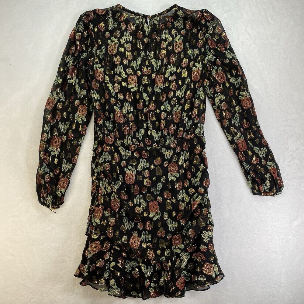 Veronica Beard Robin Sheer Dress Size 6 MSRP $650 - flaw on sleeve button hole - Picture 9 of 10